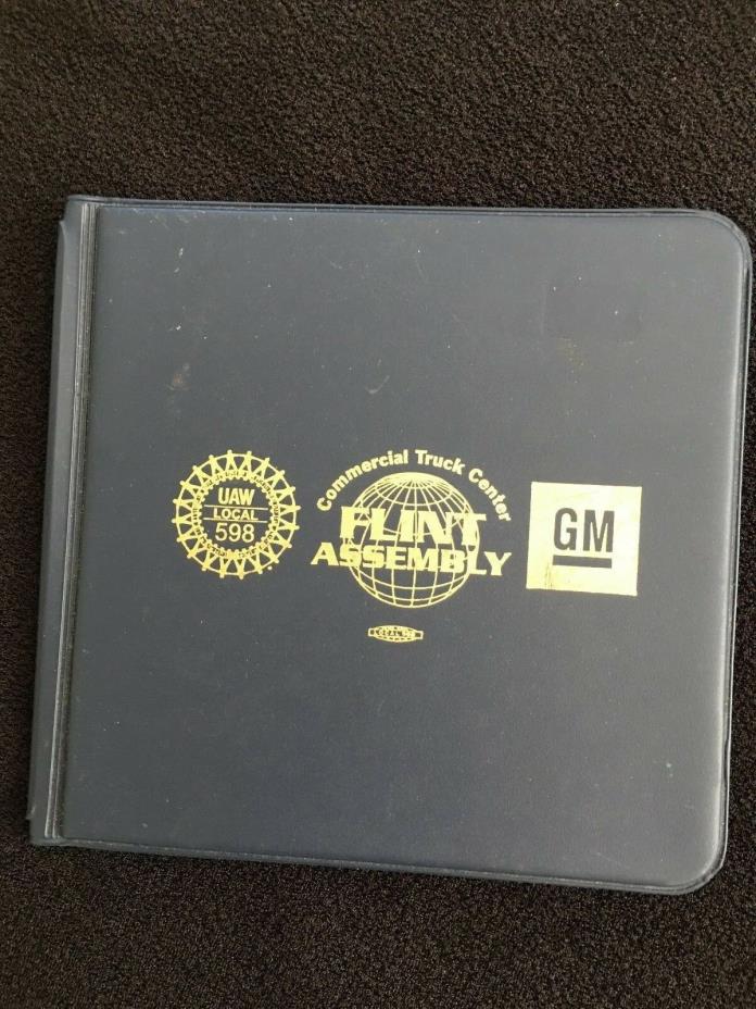 Chevrolet-GM TRUCK Plant CD HOLDER Book Flint Michigan UAW Local 598