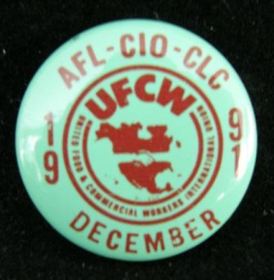 AFL-CIO-CLC December 1991 pinback button