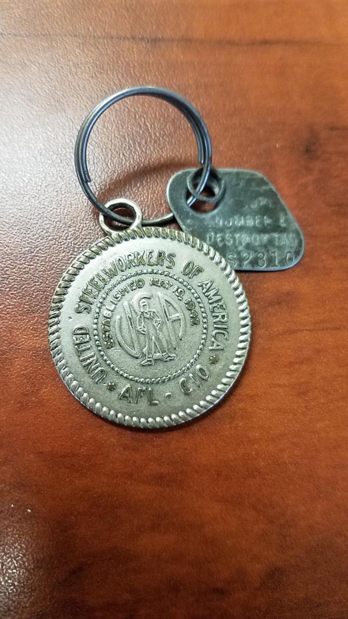Steelworkers of America AFL-CIO numbered Key Ring