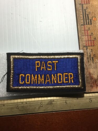 VINTAGE American Legion Office Patch Past COMMANDER