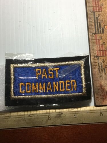 VINTAGE American Legion Office Patch Past COMMANDER MINT SEALED!
