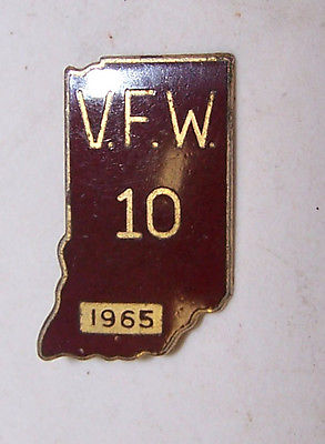 1965 INDIANA VFW # 10 Pin