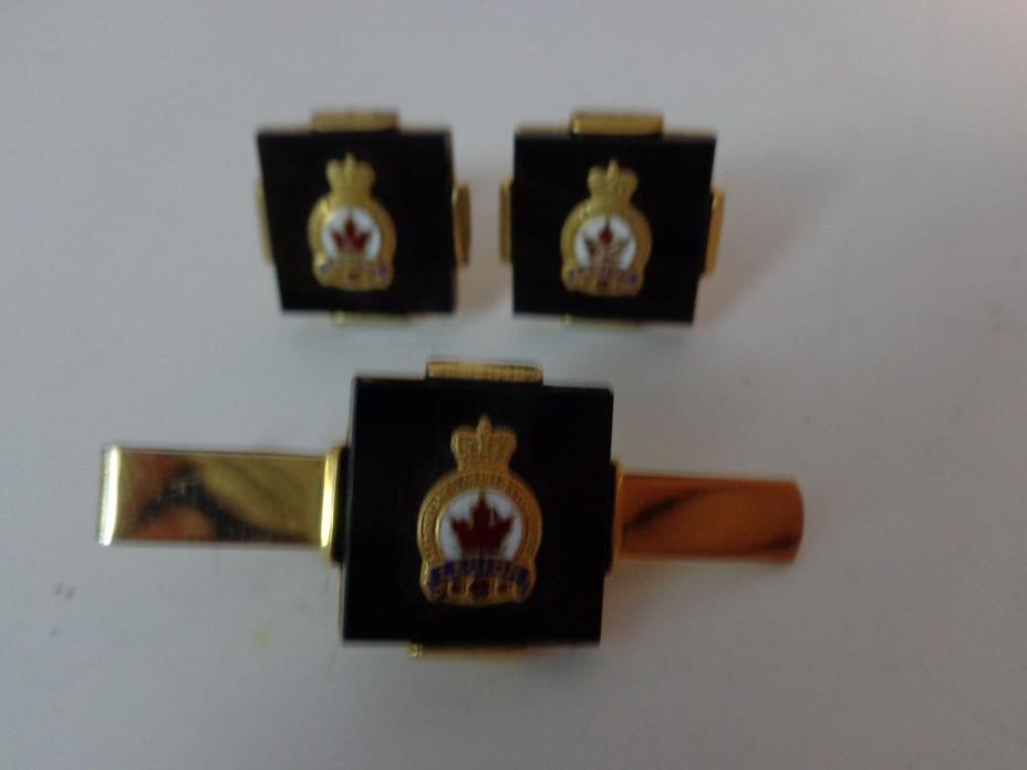 Vintage Legion Cufflinks and Tie Clasp, Legion Accessories, Vintage Legion Cuff