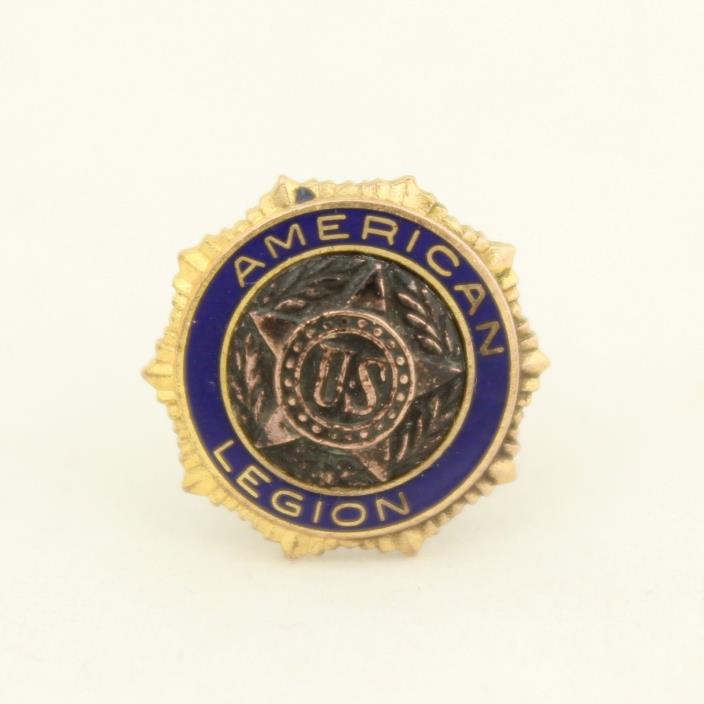 Vintage American Legion US Screw Back Lapel Pin Tie Tack Veteran Organization