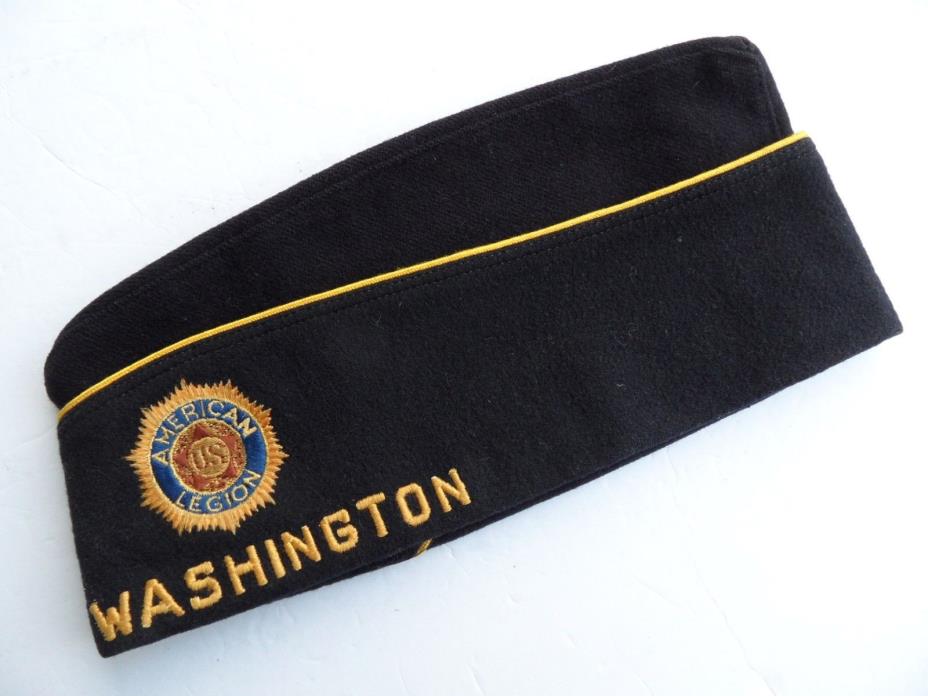 Vintage US AMERICAN LEGION Wool Hat –WASHINGTON STATE POST 187.