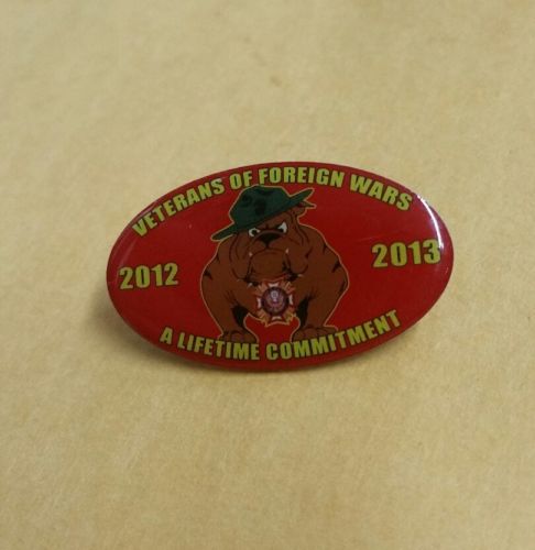 VetPins Veterans Of Foreign Wars A Lifetime Commitment Marines Bulldog 2012-2013