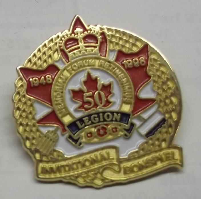 LEGION BROOCH ,50 YEARS ANNIVERSARY, VERY GOOD CONDITION, P62
