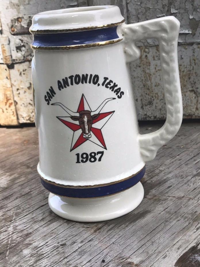 1987 American Legion San Antonio Texas Riverwalk Stein Texas Star 8