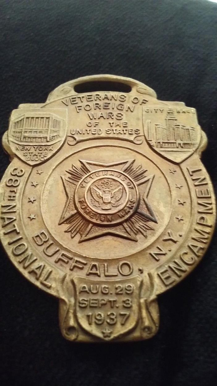 VFW  1937 38th National Encampment Buffalo NY Medal