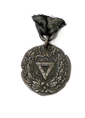 Portland OR. Champions YMCA City League,  Original 1909 Sterling Silver Medal.