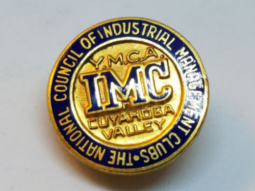 Vintage Gold Plated Council of Industrial Managment YMCA Coyahoga Valley IMC Pin