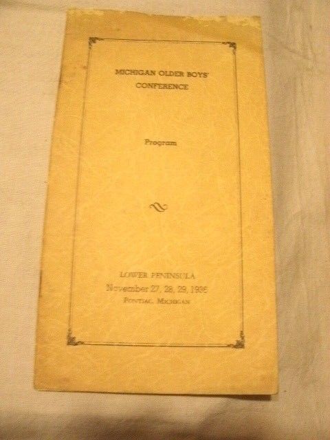 PONTIAC MICHIGAN.  YMCA Conference.  1936