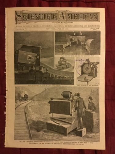 EARLY MOTION PICTURES - Inventions - 1897 Scientific American Magazine