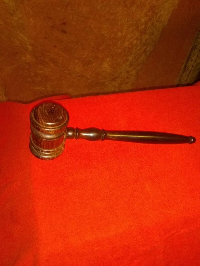 VINTAGE JUDGE GAVEL WITH AWESOME WOOD GRAIN