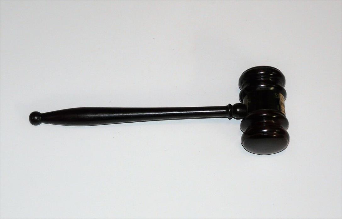 Vintage 1960's Rosewood Gavel Judge Courtroom Lawyer Attorney Approx 10 1/2