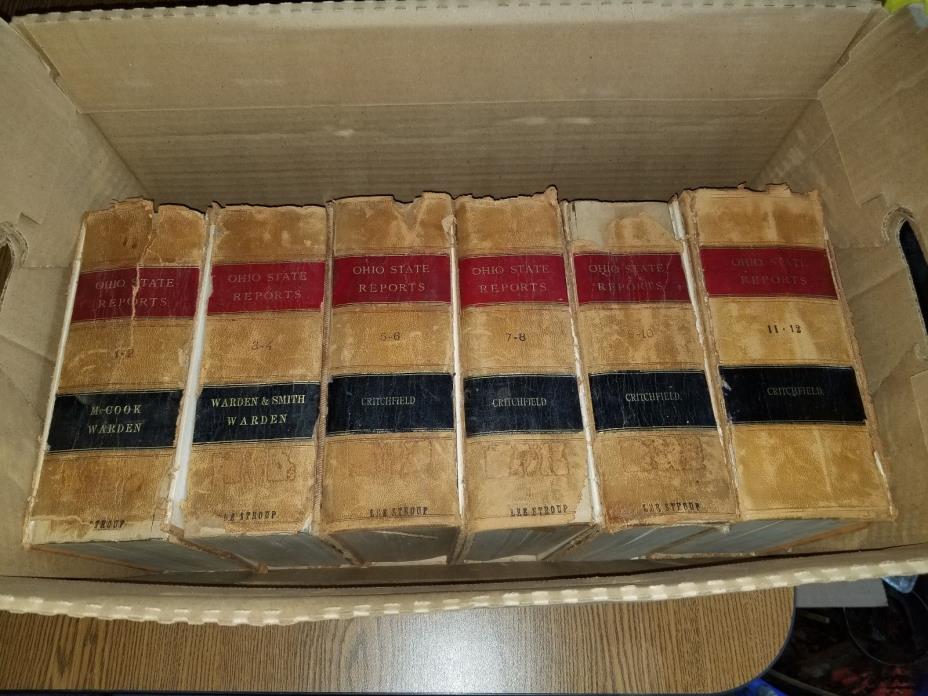 Ohio Ohio State Reports 1-119 Plus 3 Additional Total Volumes Law Legal Books