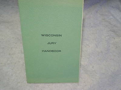 WISCONSIN JURY HANDBOOK PAMPHLET,Vintage,old,juror,judge,court trial,criminal
