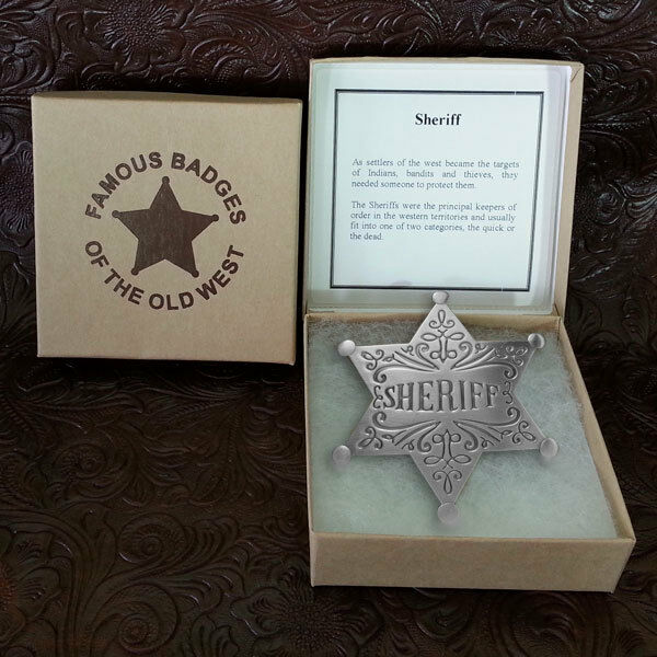 Sheriff Dress Badge-Silver--Replica  Free Gift With Purchase