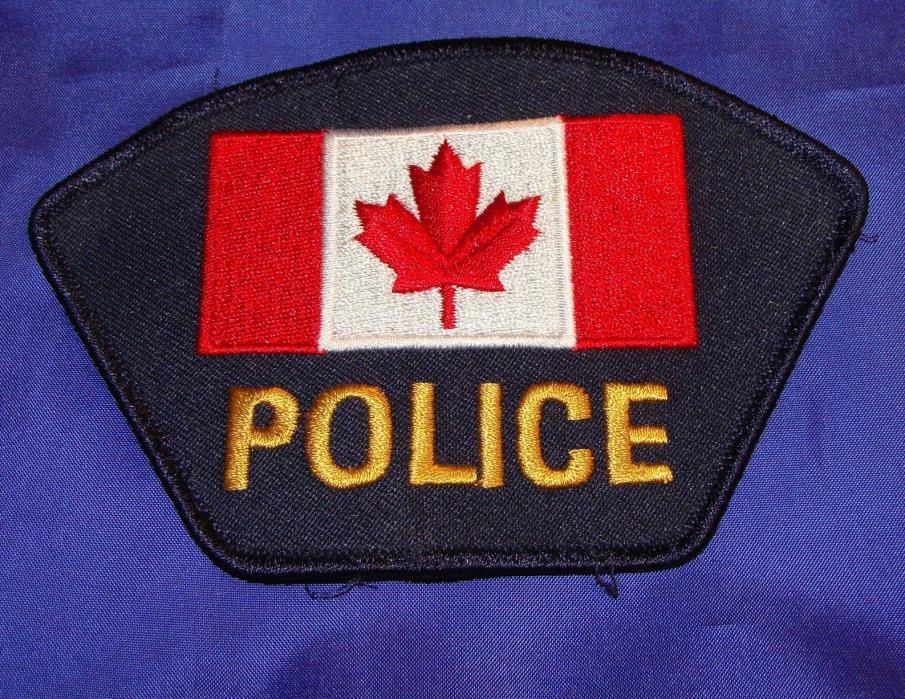Canada Federal Police Force Badge With Maple Leaf Original
