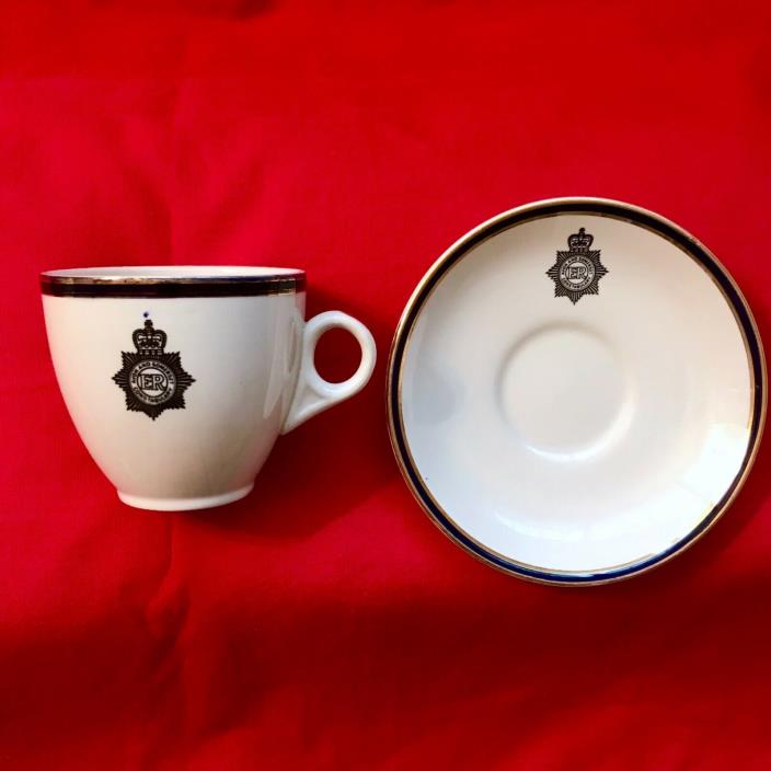 VINTAGE England CONSTABULARY Avon & Somerset TEA CUP Saucer HOTELWARE Police