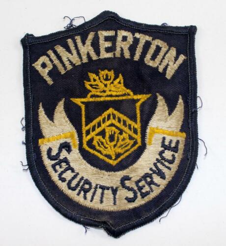 Rare Vintage Pinkerton Security Service Embroidered Patch - Patch 1
