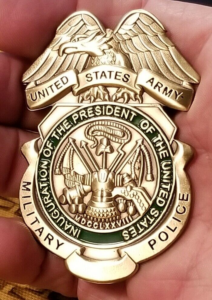 FAKE OBSOLETE TOY U.S. ARMY INAUGURATION REPRO BADGE-COSPLAY