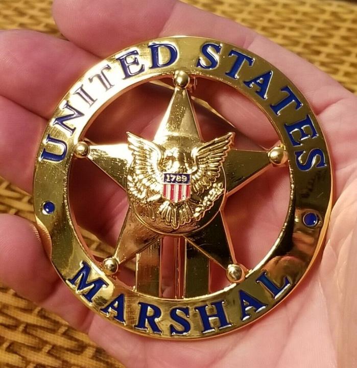 FAKE OBSOLETE MARSHAL REPRO BADGE-COSPLAY