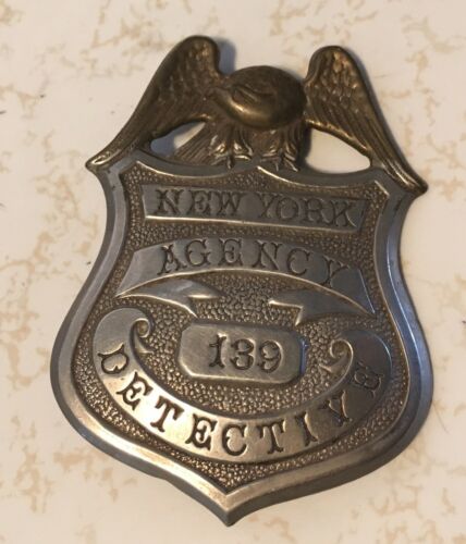 Vintage New York Detective Agency Badge #139