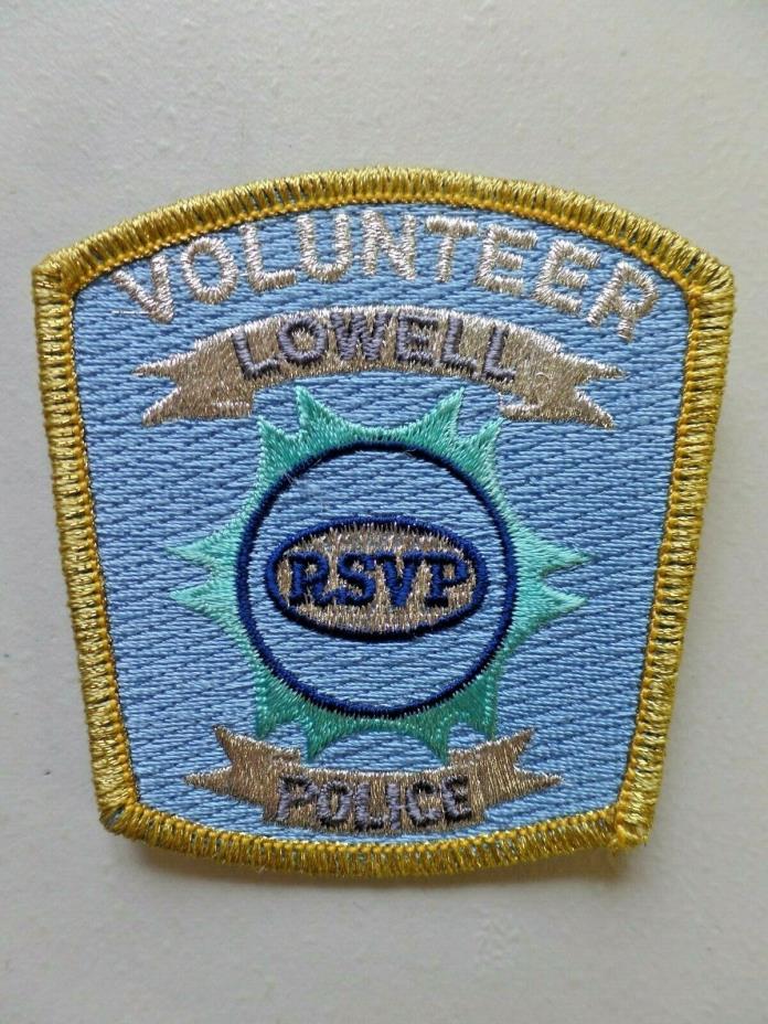 Vintage Volunteer Lowell Police Patch Michigan RSVP Embroidered 4725