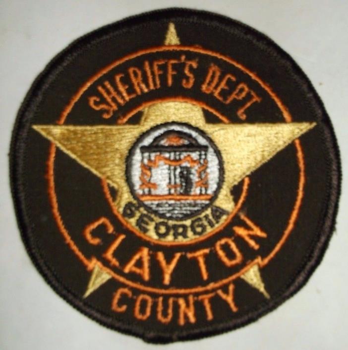 Clayton County Georgia Sheriff's Department Police Patch Sew On Star Courthouse