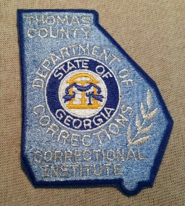 GA Thomas County Georgia Correctional Institute Patch