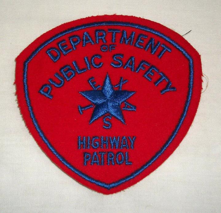 Vintage Texas Department of Public Safety Highway Patrol Patch Police