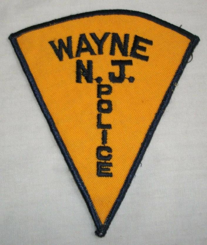 Vintage Embroidered Patch Wayne NJ Police New Jersey