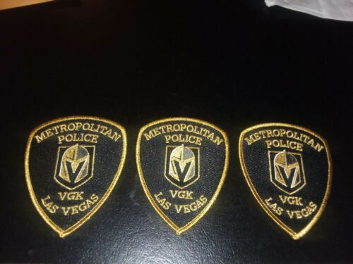Lot of 3 Las Vegas Metro Las Vegas Golden Knights Shoulder Patch Special Edition