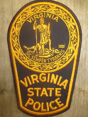 Virginia State Police Shirt Patch 6 3/4 Inches New
