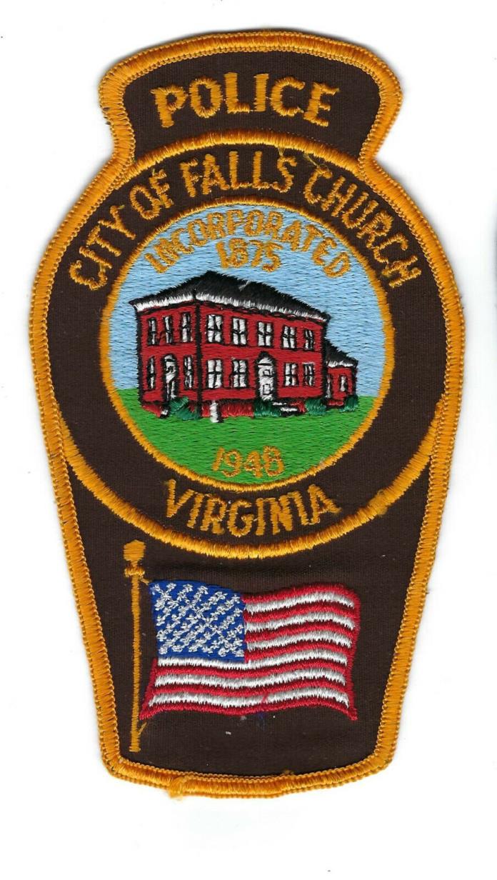Falls Church VA Virginia Police patch - NEW! *Cloth Back*