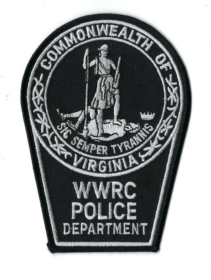 Virginia VA WWRC (Wilson Workforce & Rehabilitation Center) Police patch - NEW!