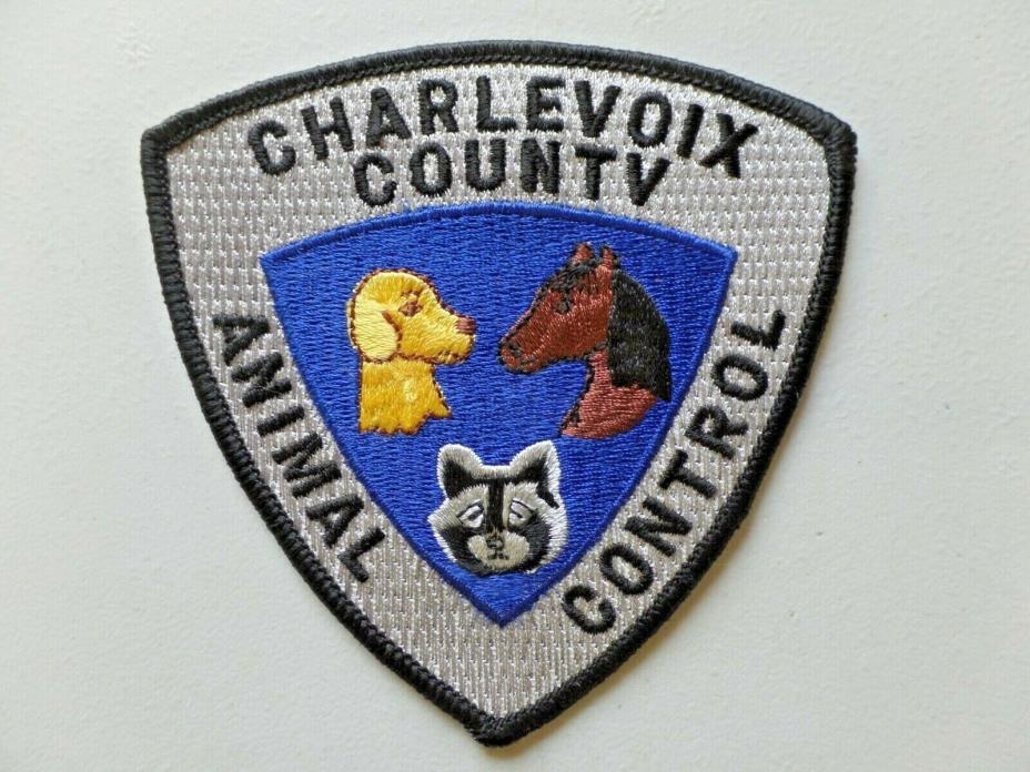 Vintage Charlevoix County Animal Control Patch Michigan Embroidered 4373