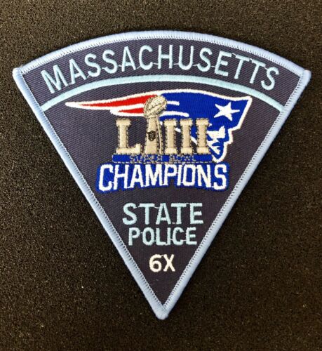 MASSACHUSETTS STATE POLICE PATRIOTS SUPER BOWL 53 CHAMPS PATCH MASS MA NEW