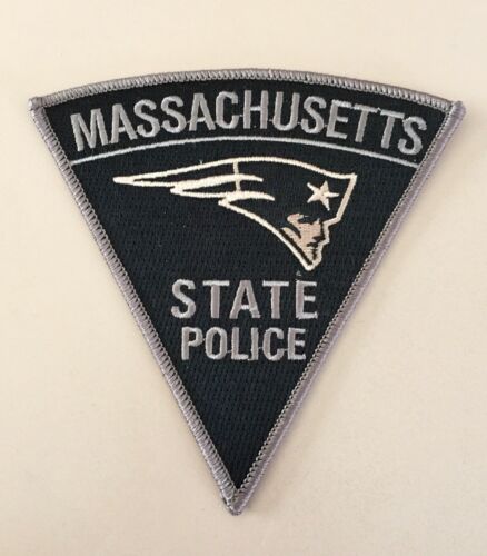 MASSACHUSETTS STATE POLICE NEW ENGLAND PATRIOTS SUBDUED PATCH MA MASS
