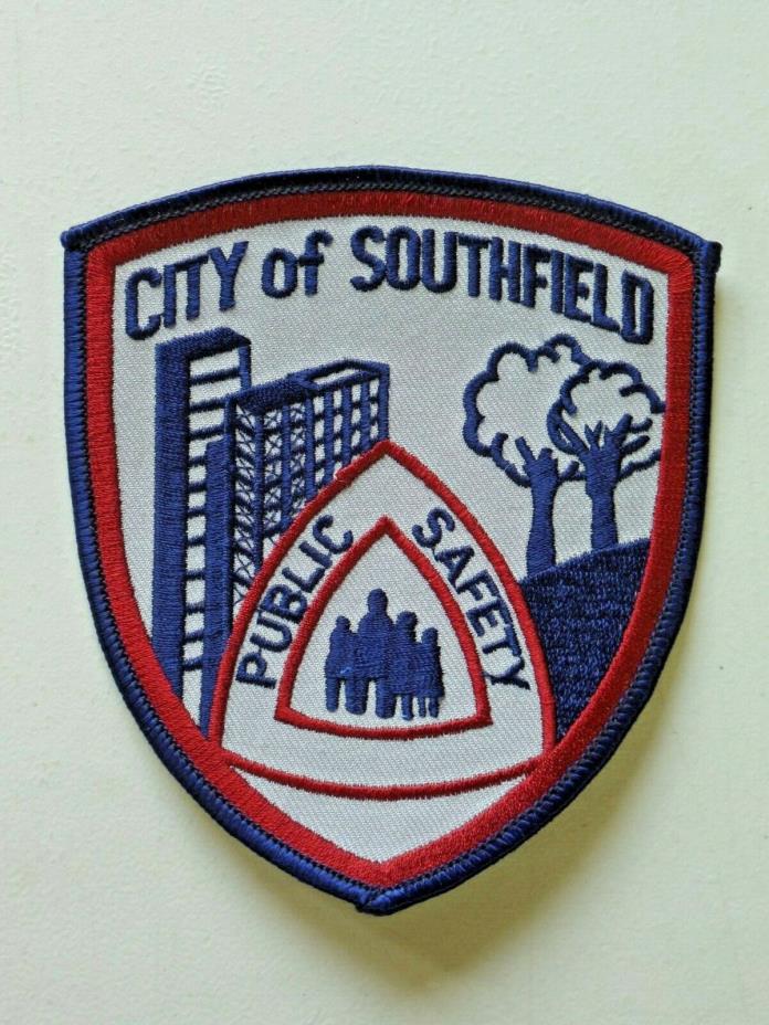 Vintage City of Southfield Public Safety Patch Michigan Embroidered Unused 4369