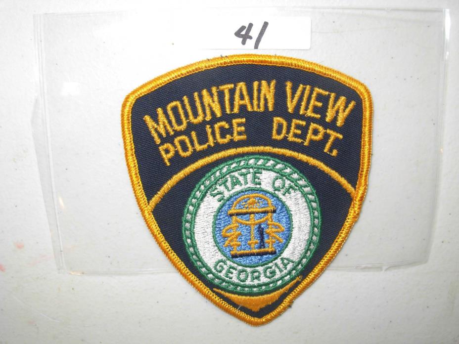 VINTAGE  POLICE PATCH MOUNTAIN VIEW GEORGIA