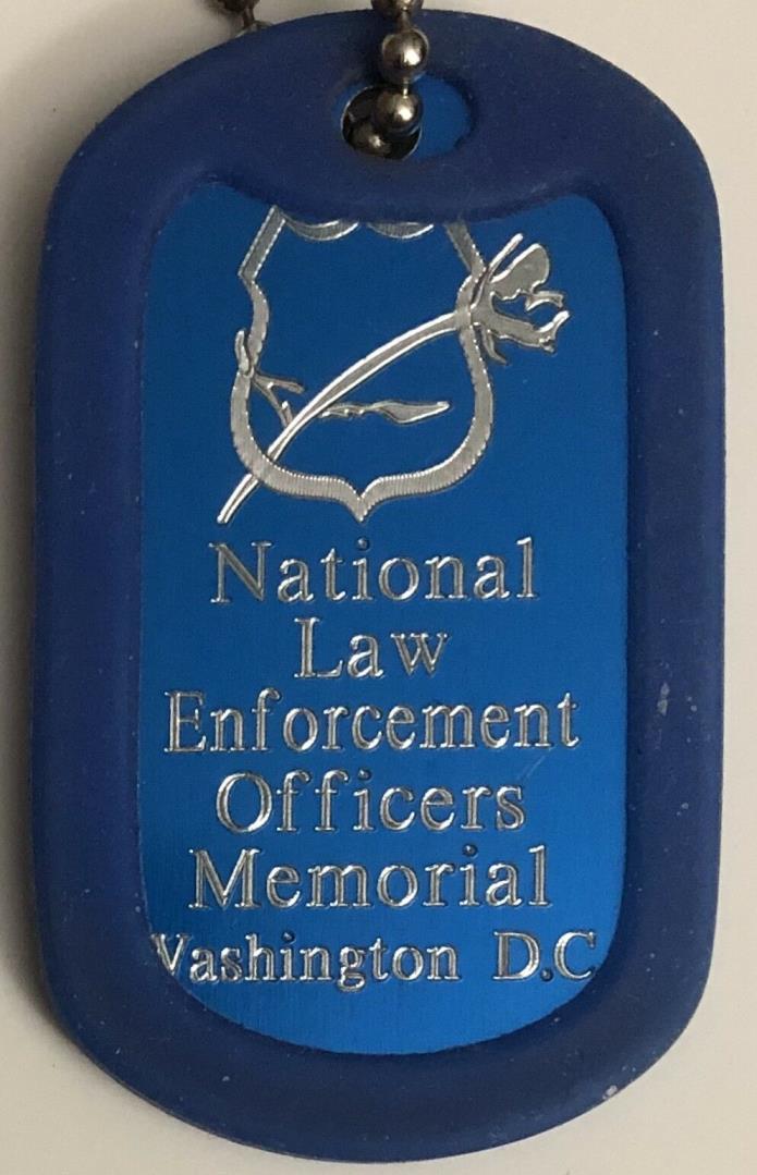 National Law Enforcement Officers Memorial Dog Tags Washington D.C. 30” Chain