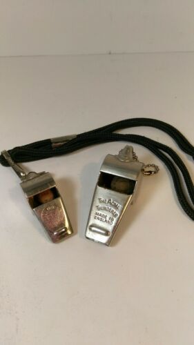 VINTAGE ACME THUNDERER WHISTLE MADE IN ENGLAND KP BRASS WHISTLE POLICE