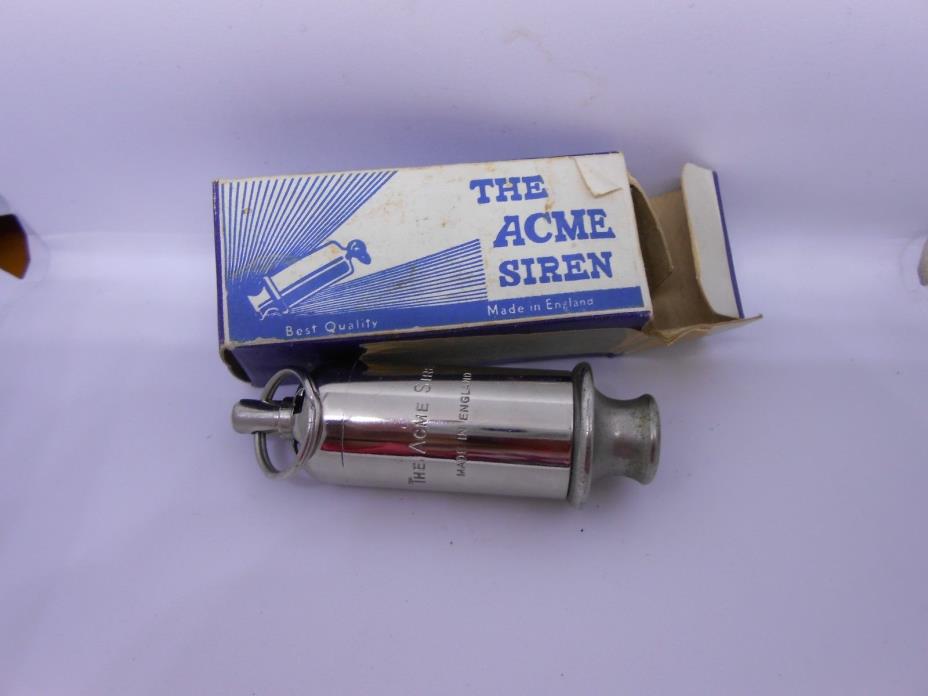 Vintage The Acme Siren Whistle (Police Collectible) Made in England