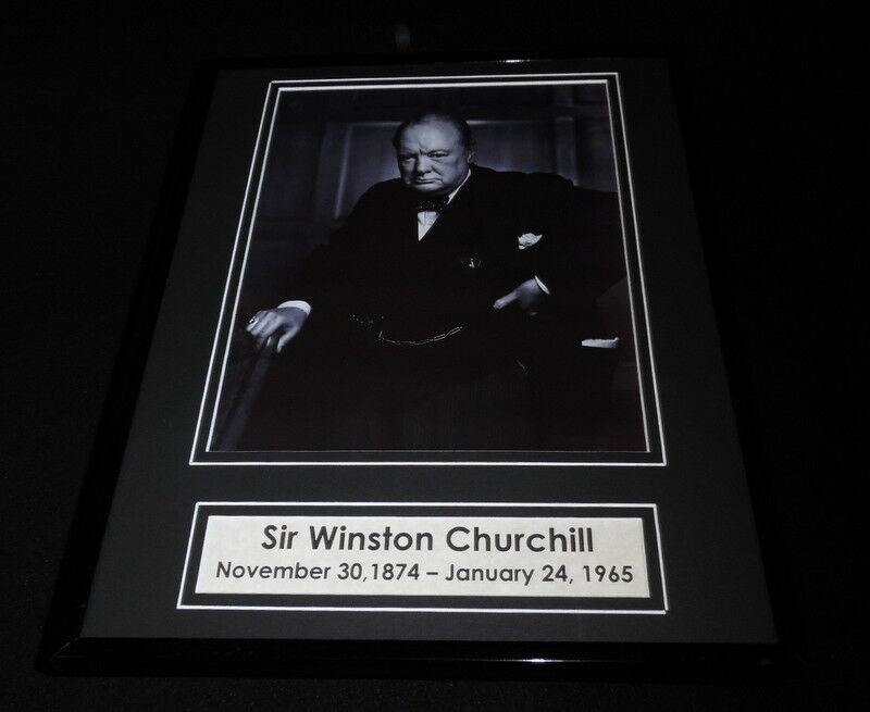 Sir Winston Churchill Framed 11x14 Photo Display