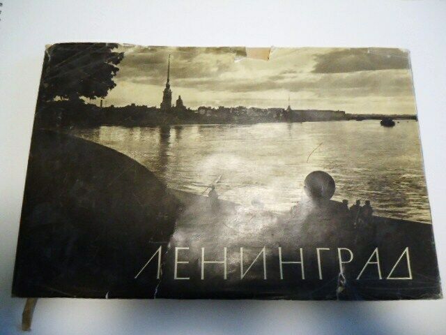 Vtg 1969 HCDJ Russian photo album  coffee table book of Leningrad RUSSIA