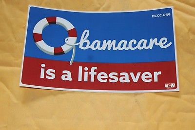 OBAMACARE IS A LIFESAVER BUMPER STICKER NEW FROM DCCC.ORG