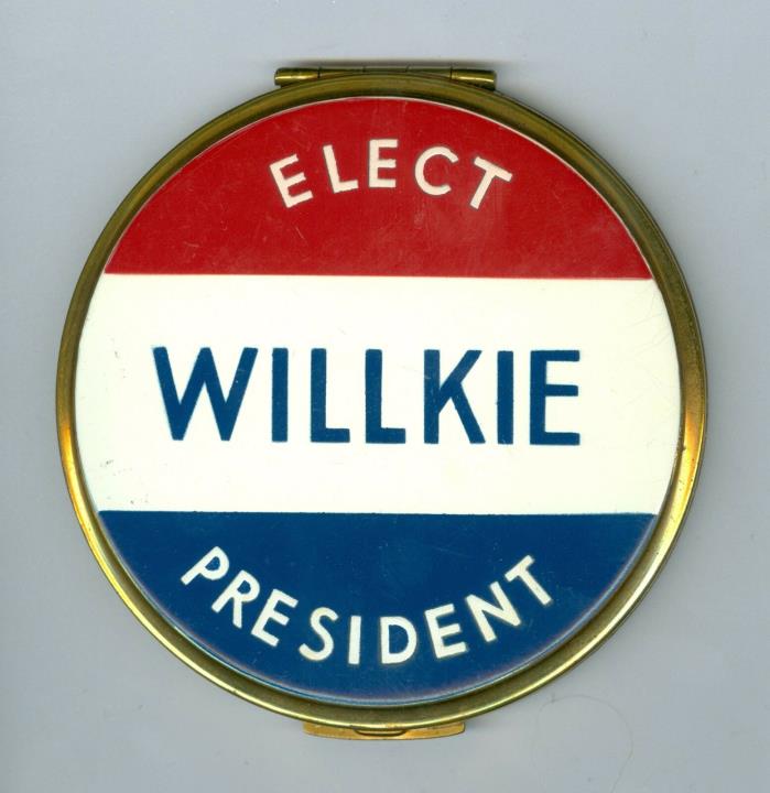Original Unused 1940 Elect Wendell Willkie for President Cosmetic Case