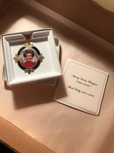 Nancy Davis Reagan Chemart First Lady Collectible Ornament